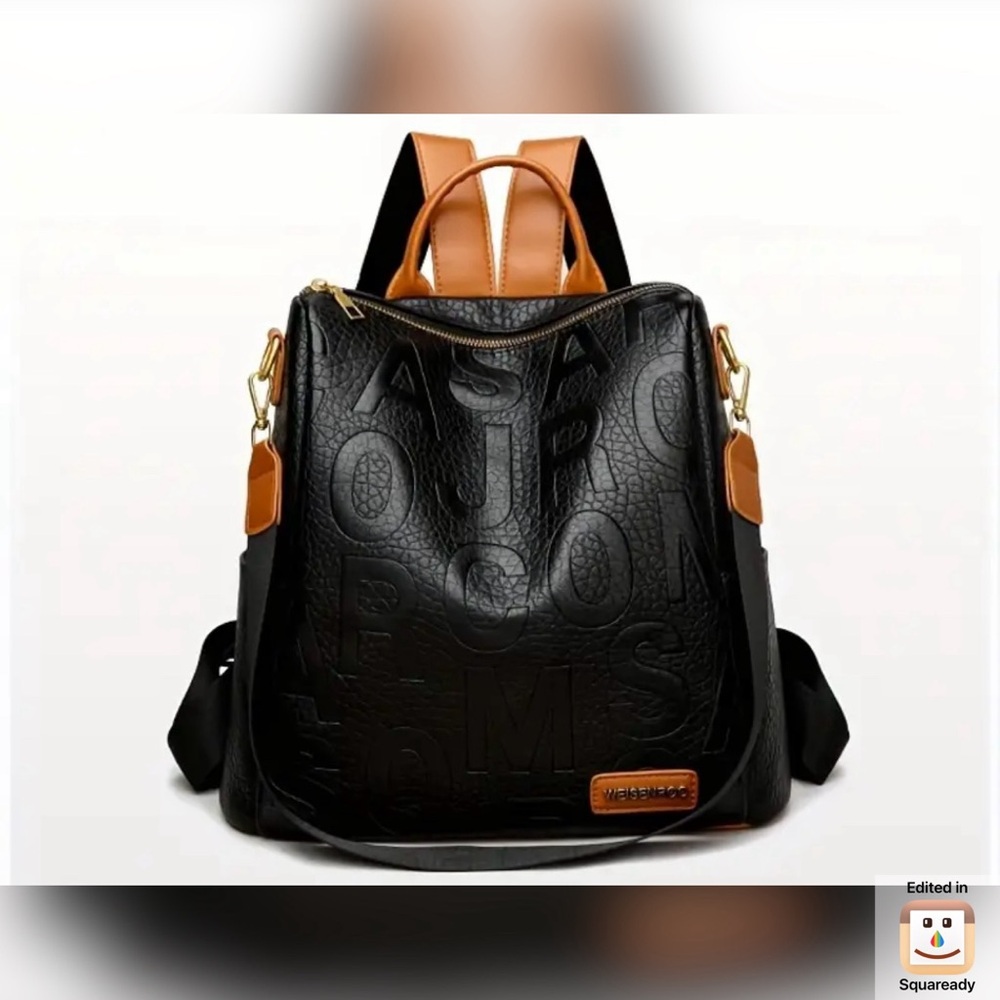 Black and Tan Women's Backpack